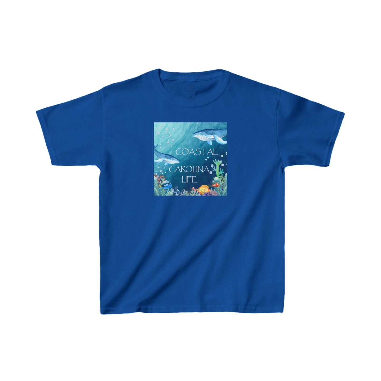 Blue Whales Kids Beach T-Shirt