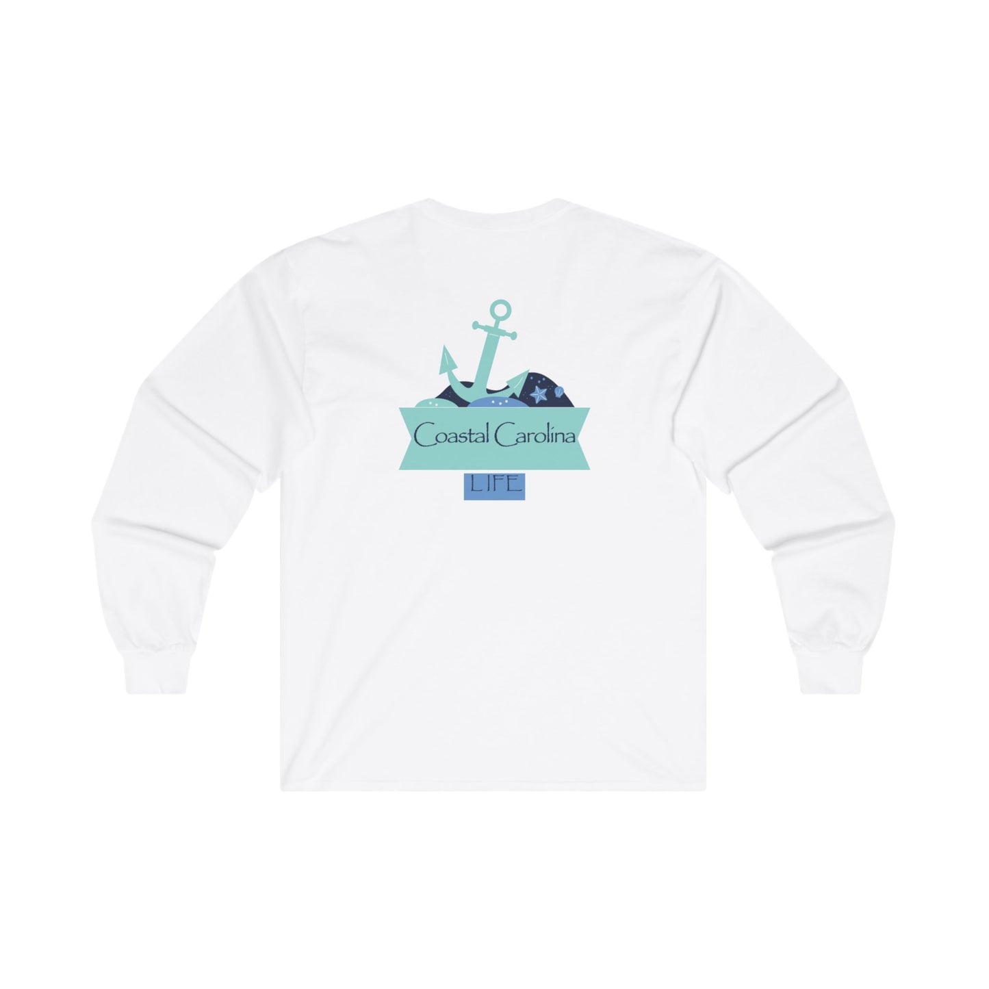 Women's Long Sleeve Cotton T-Shirt - Anchor