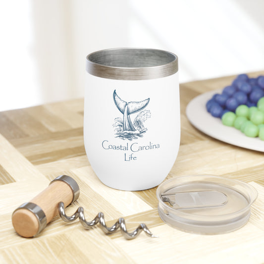 Whale Tail Wine Tumbler