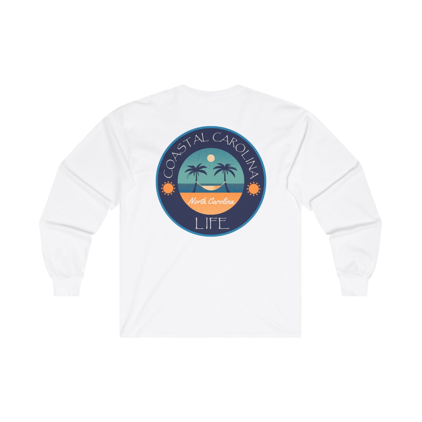 Women's Long Sleeve Cotton T-Shirt - North Carolina