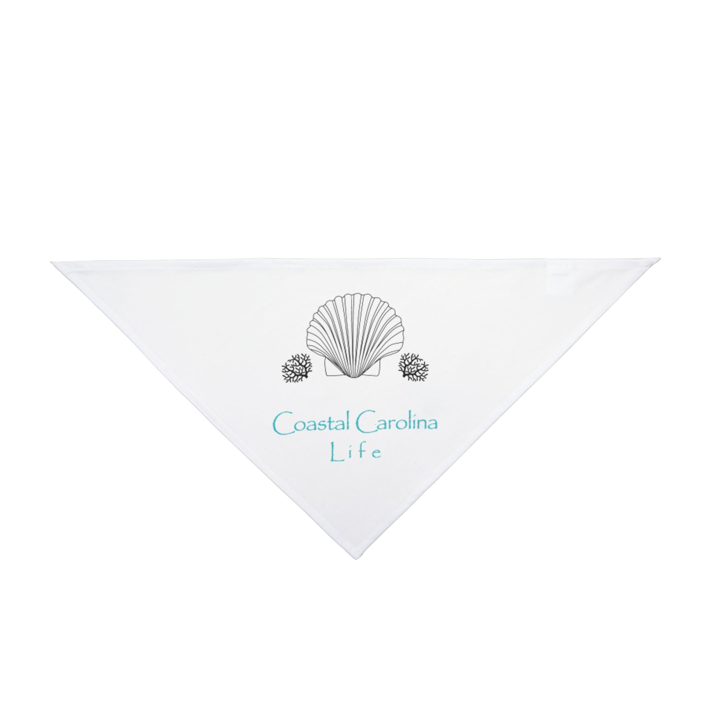 Clam Shell and Coral Coastal Pet Bandana