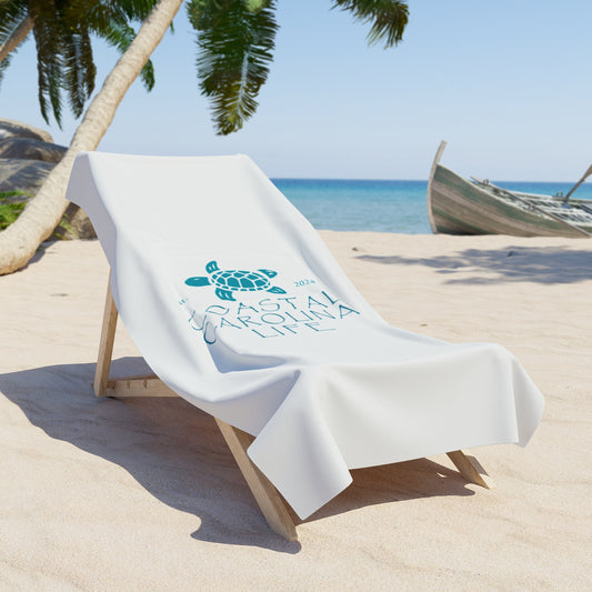 Baby Sea Turtle Coastal Beach Towel