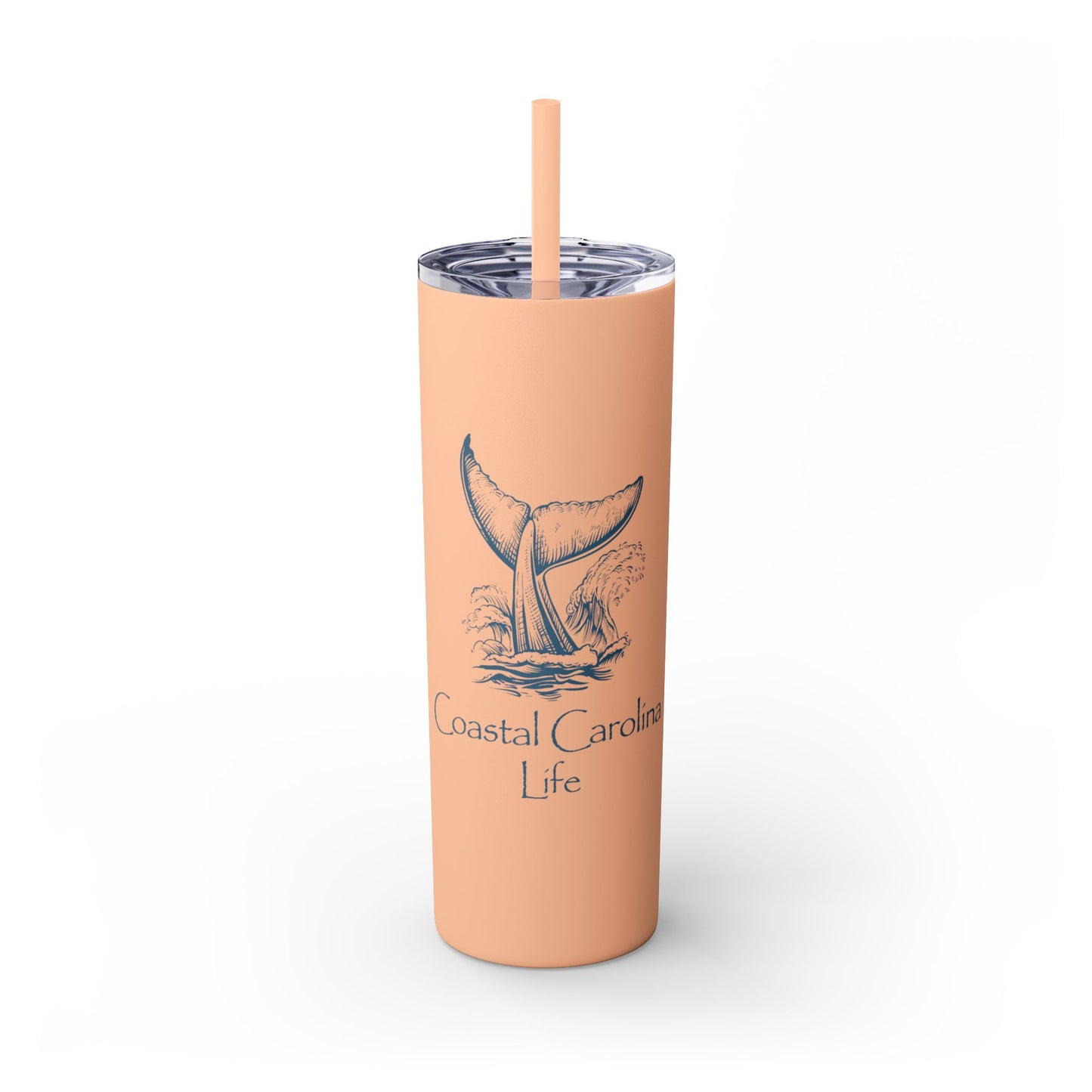 Whale Tail Skinny Tumbler