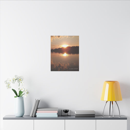 Reflective Sunset Coastal Carolina Canvas