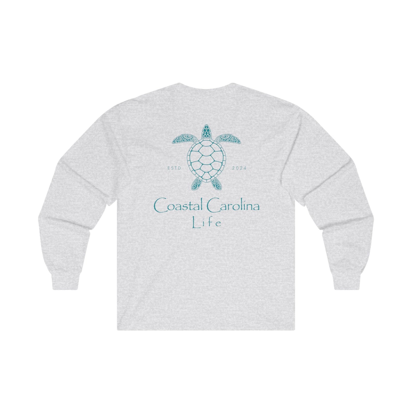 Women's Long Sleeve Cotton T-Shirt - Sea Turtle