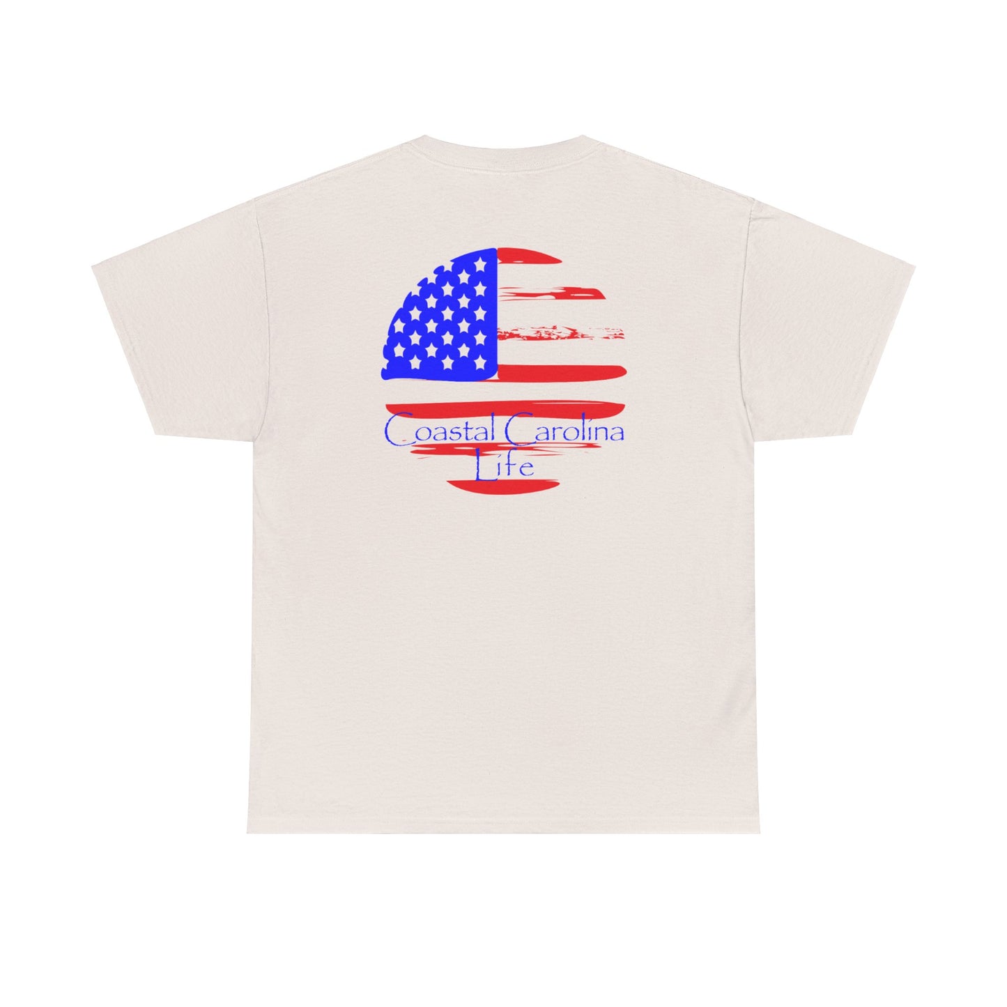 Men's Heavy Cotton T-Shirt - American Flag