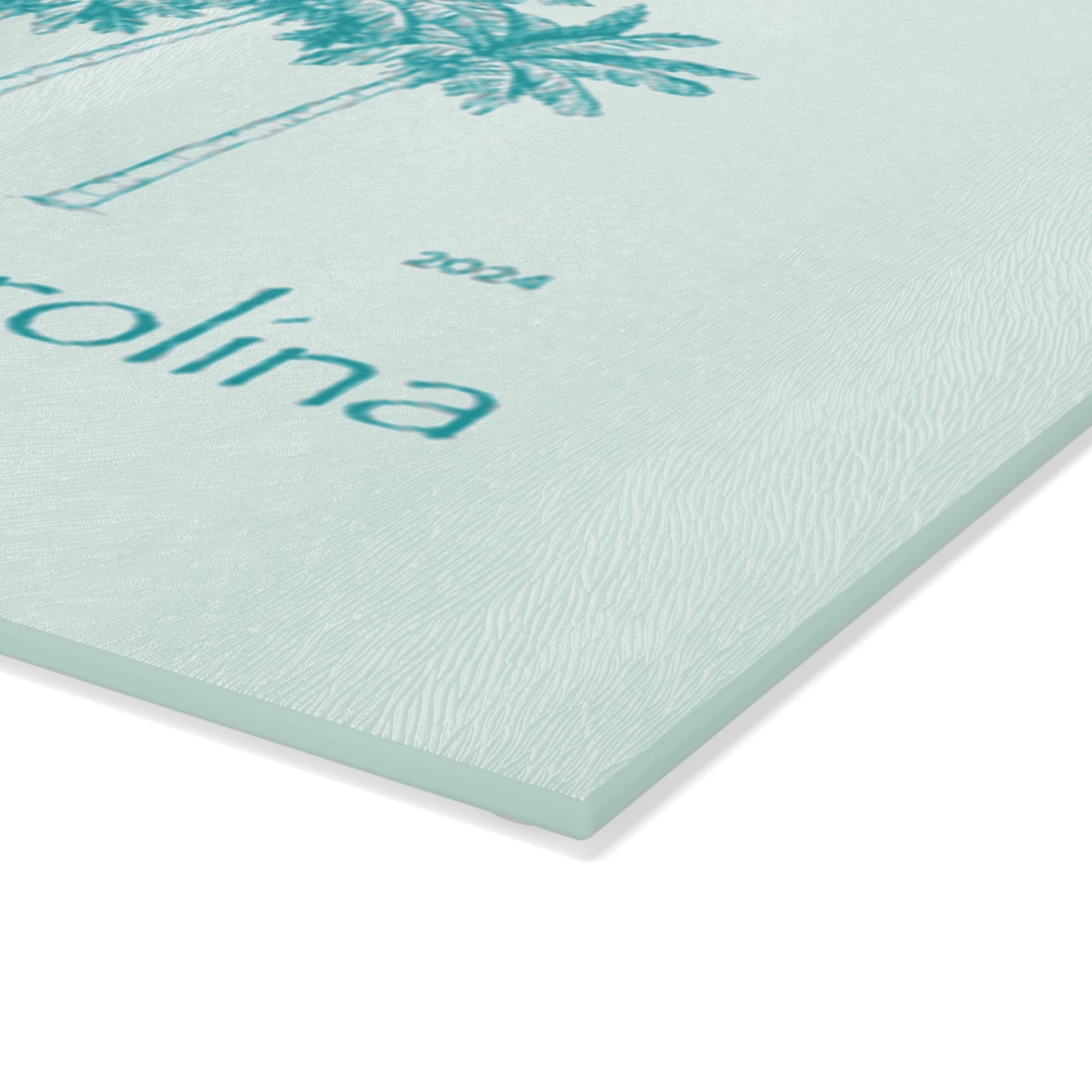 Palm Trees Tempered Glass Cutting Board
