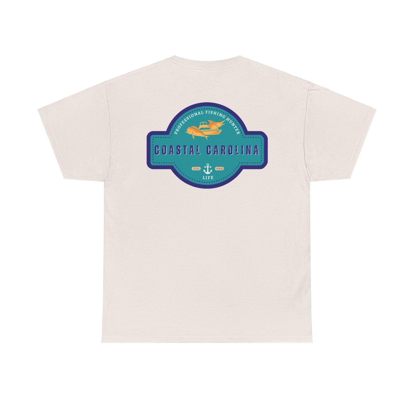 Men's Heavy Cotton T-Shirt - Professional Fishing Hunter