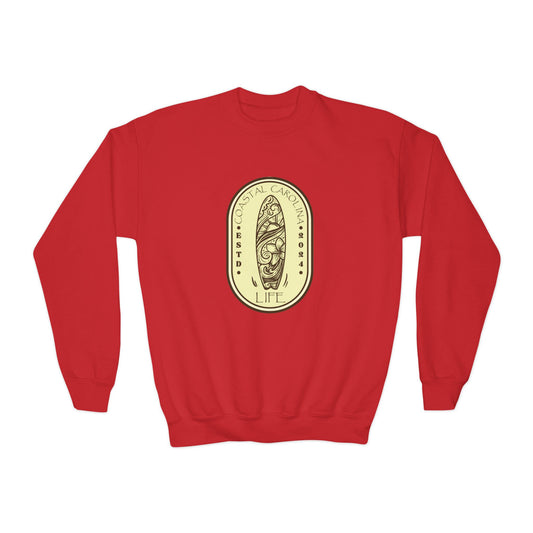 Coastal Youth Sweatshirt - Surf Board