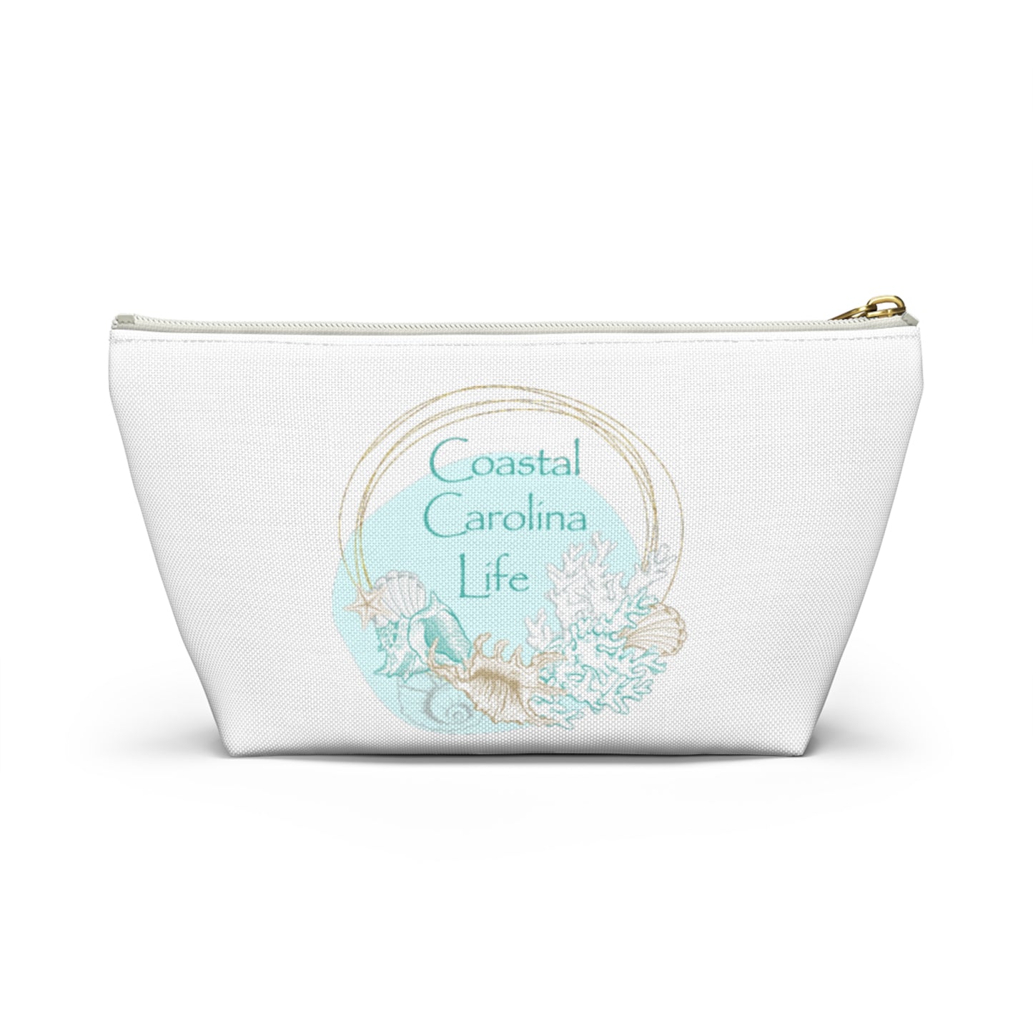 Seashells and Coral Travel Accessory Pouch