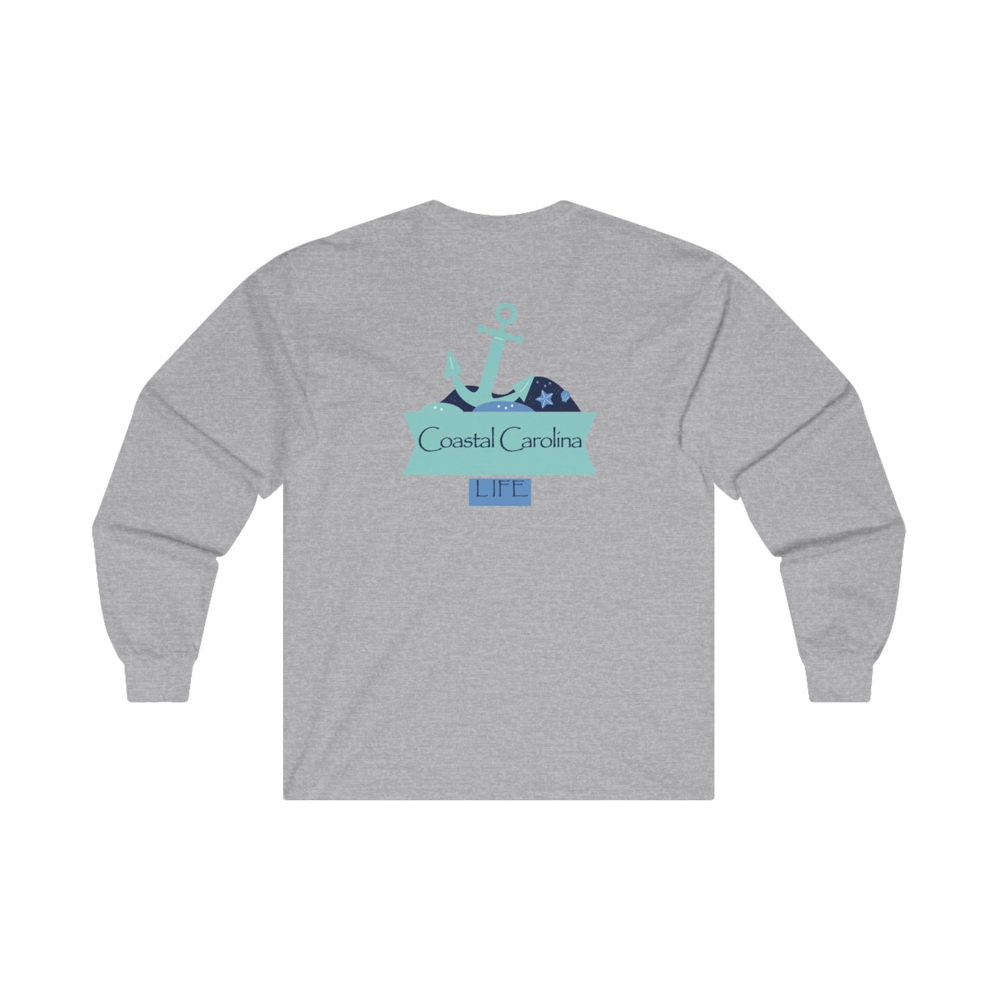 Women's Long Sleeve Cotton T-Shirt - Anchor