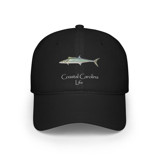 King Mackerel Coastal Carolina Baseball Hat- White Print