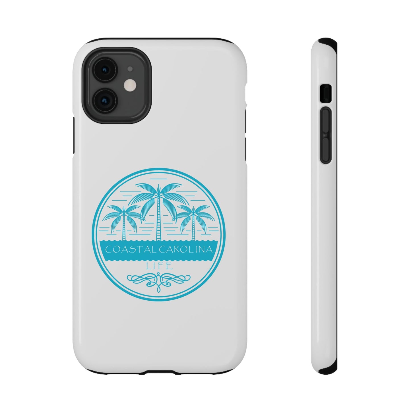 Impact-Resistant Phone Case - iPhone or Samsung - Palm Trees and Water