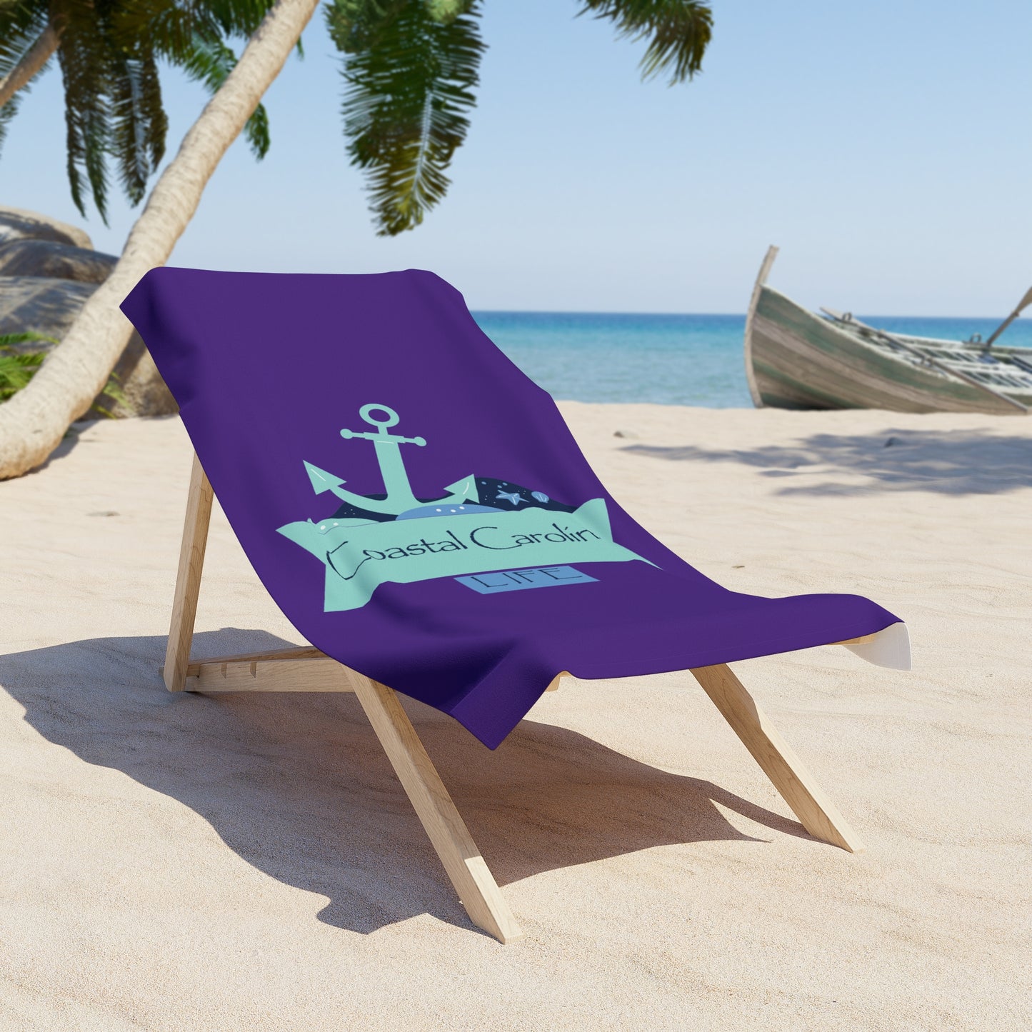 Anchor Coastal Beach Towel