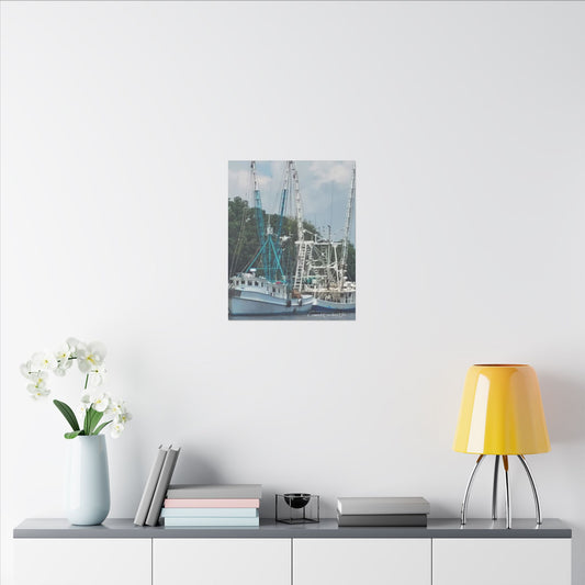 Shrimp Boats Coastal Carolina Canvas