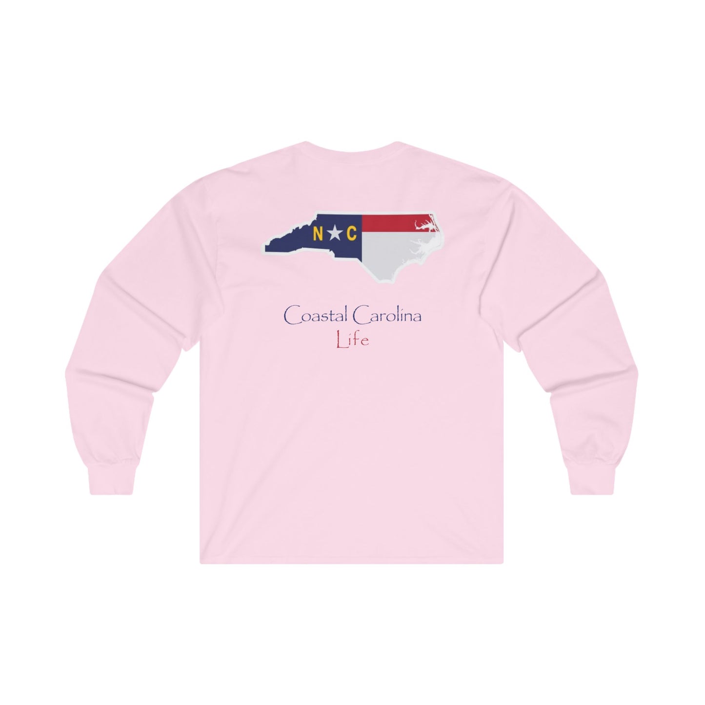 Women's Long Sleeve Cotton T-Shirt - North Carolina Emblem