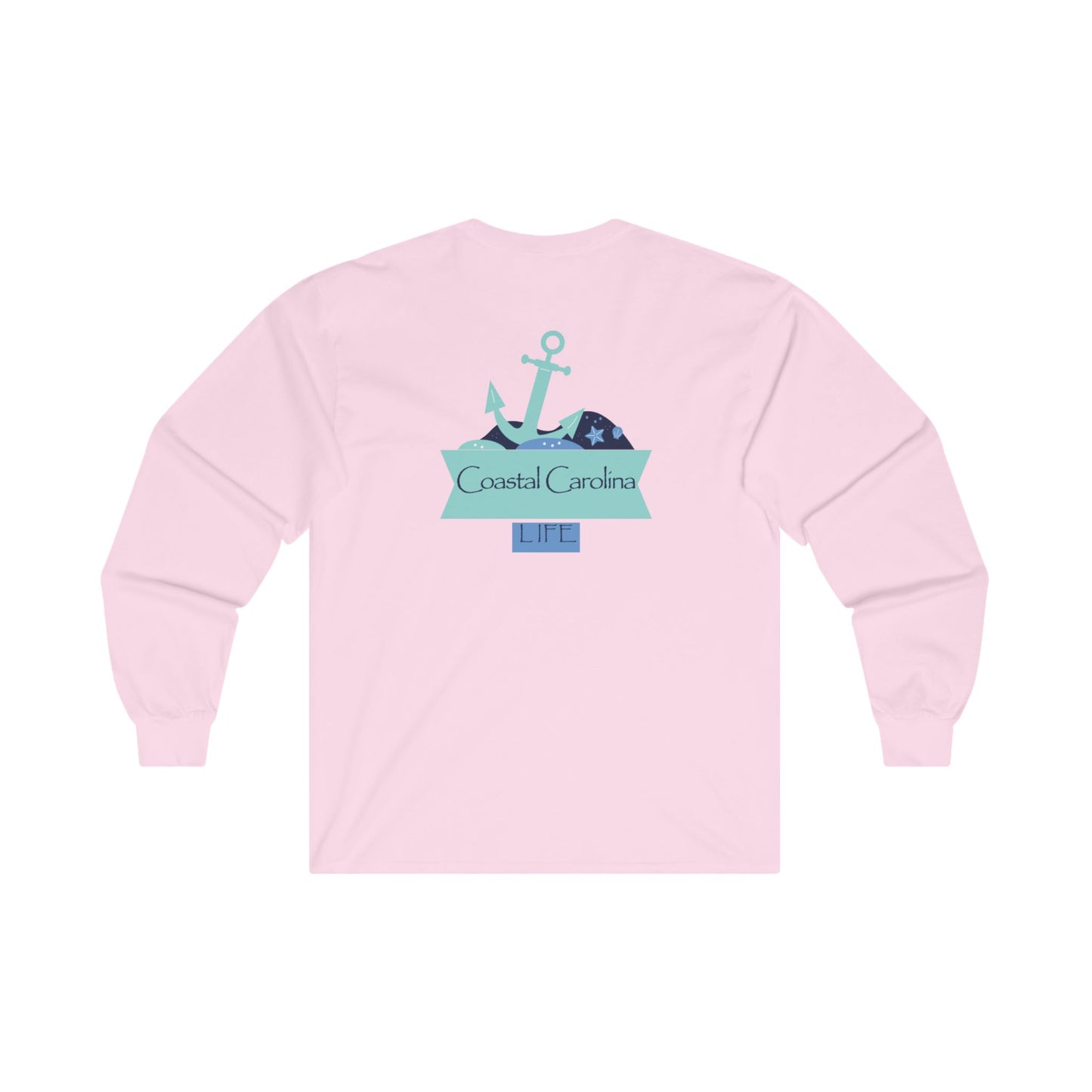 Women's Long Sleeve Cotton T-Shirt - Anchor