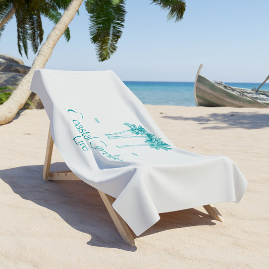 Palm Trees Coastal Beach Towel