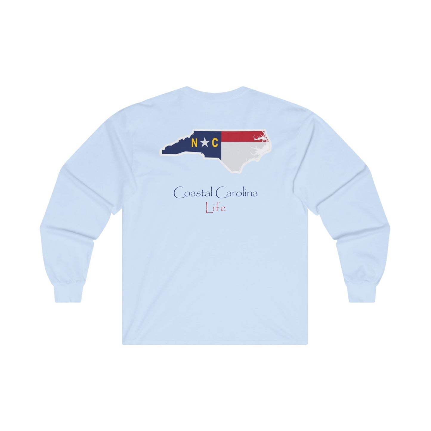 Women's Long Sleeve Cotton T-Shirt - North Carolina Emblem