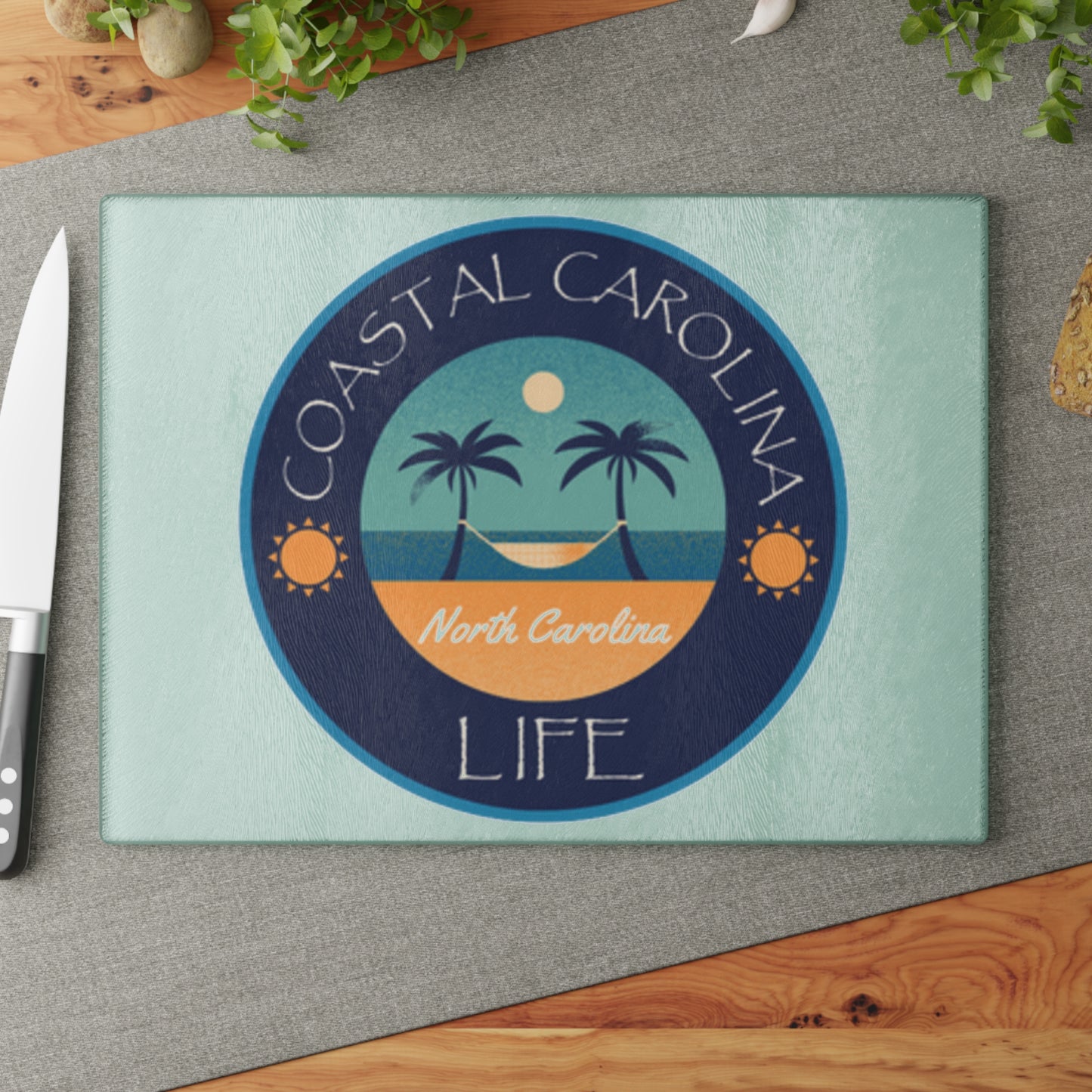 North Carolina Tempered Glass Cutting Board