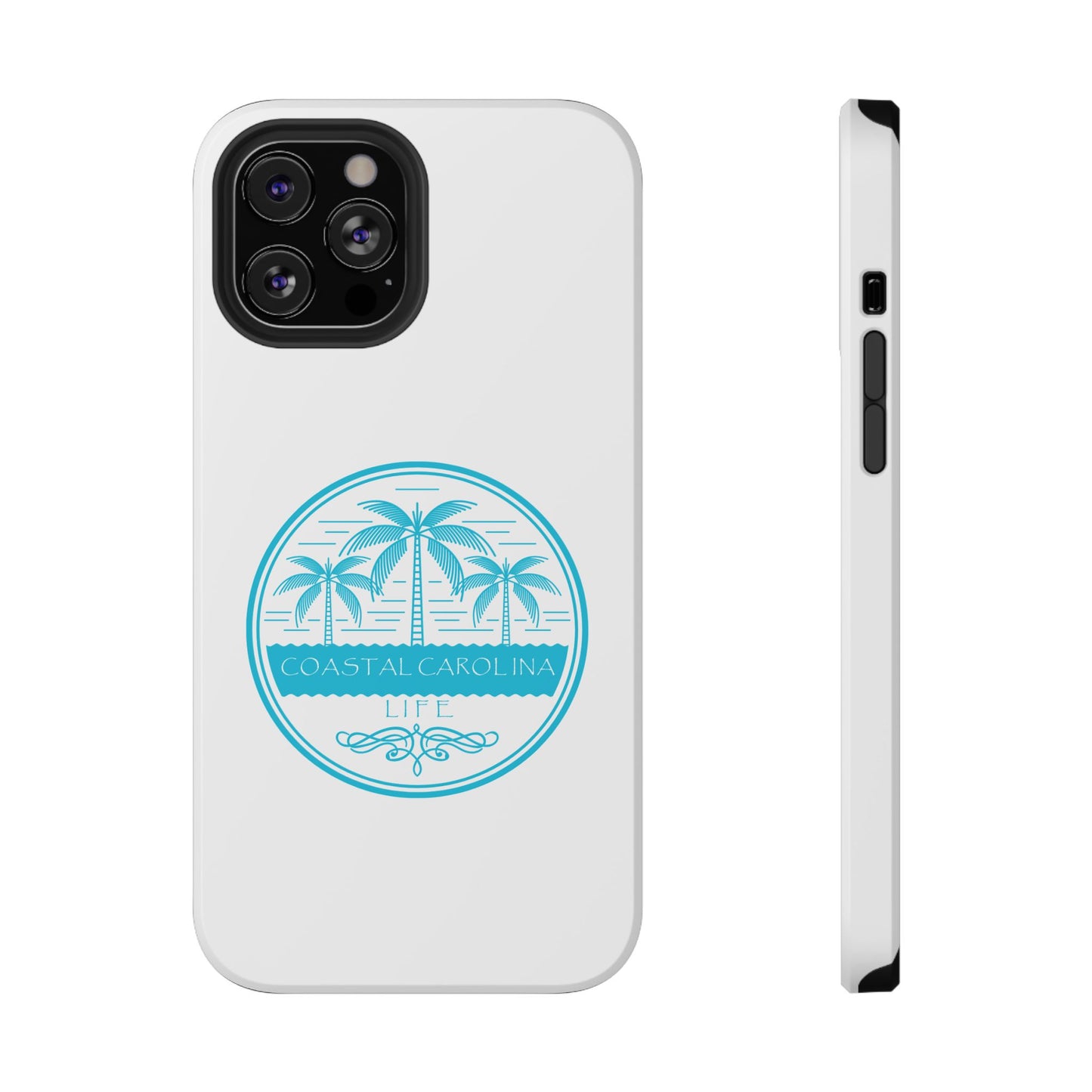 Impact-Resistant Phone Case - iPhone or Samsung - Palm Trees and Water