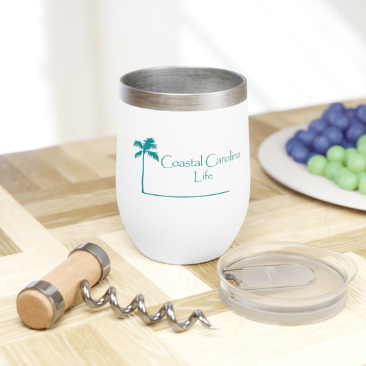 Palm Tree Wine Tumbler