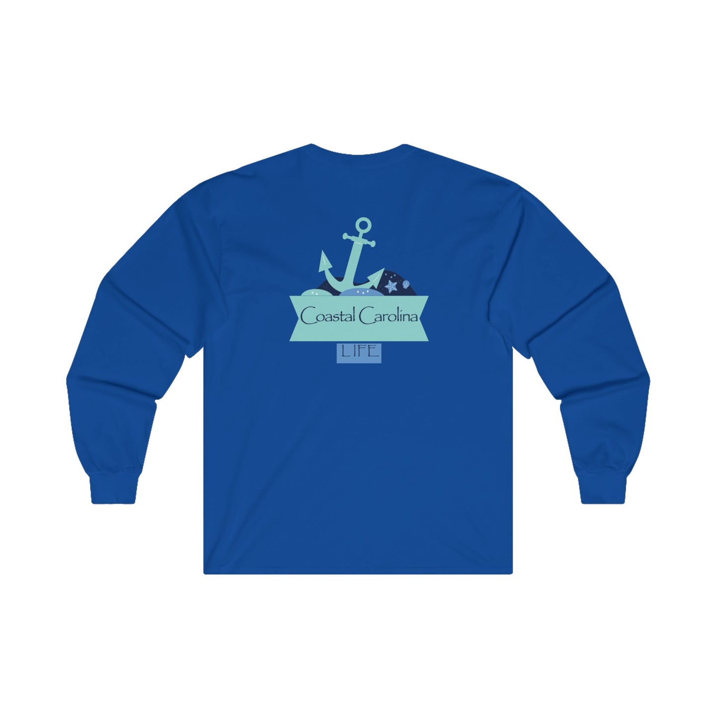 Women's Long Sleeve Cotton T-Shirt - Anchor