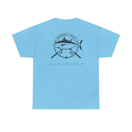 Men's Heavy Cotton T-Shirt - Keeping it Reel