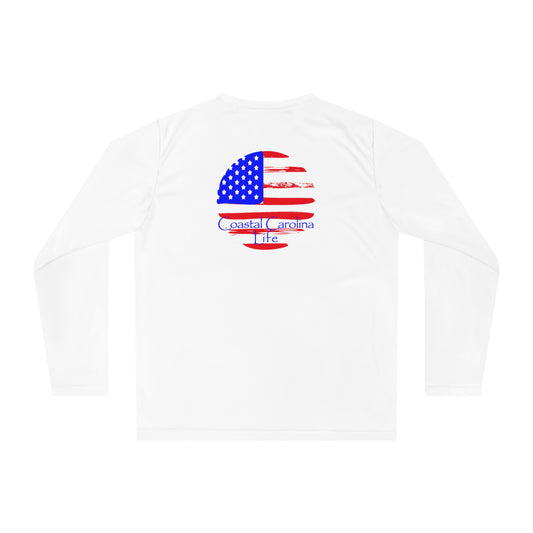 Men's Performance Long Sleeve Shirt - American Flag