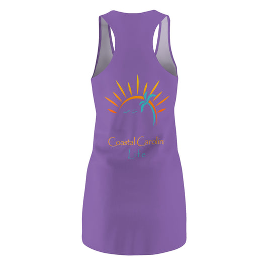 Palm Tree and Sun Rays Women's Beach Cover Up