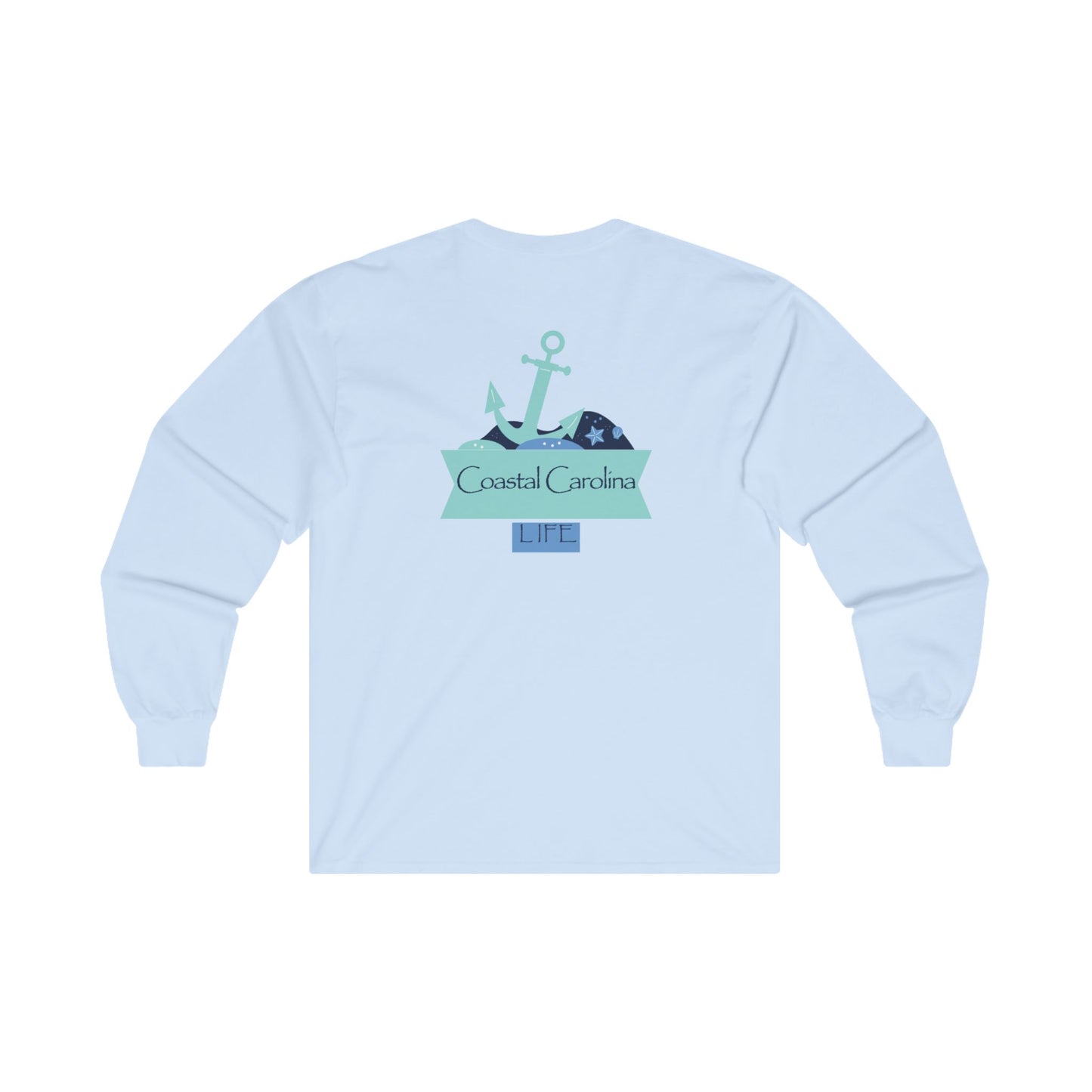 Women's Long Sleeve Cotton T-Shirt - Anchor