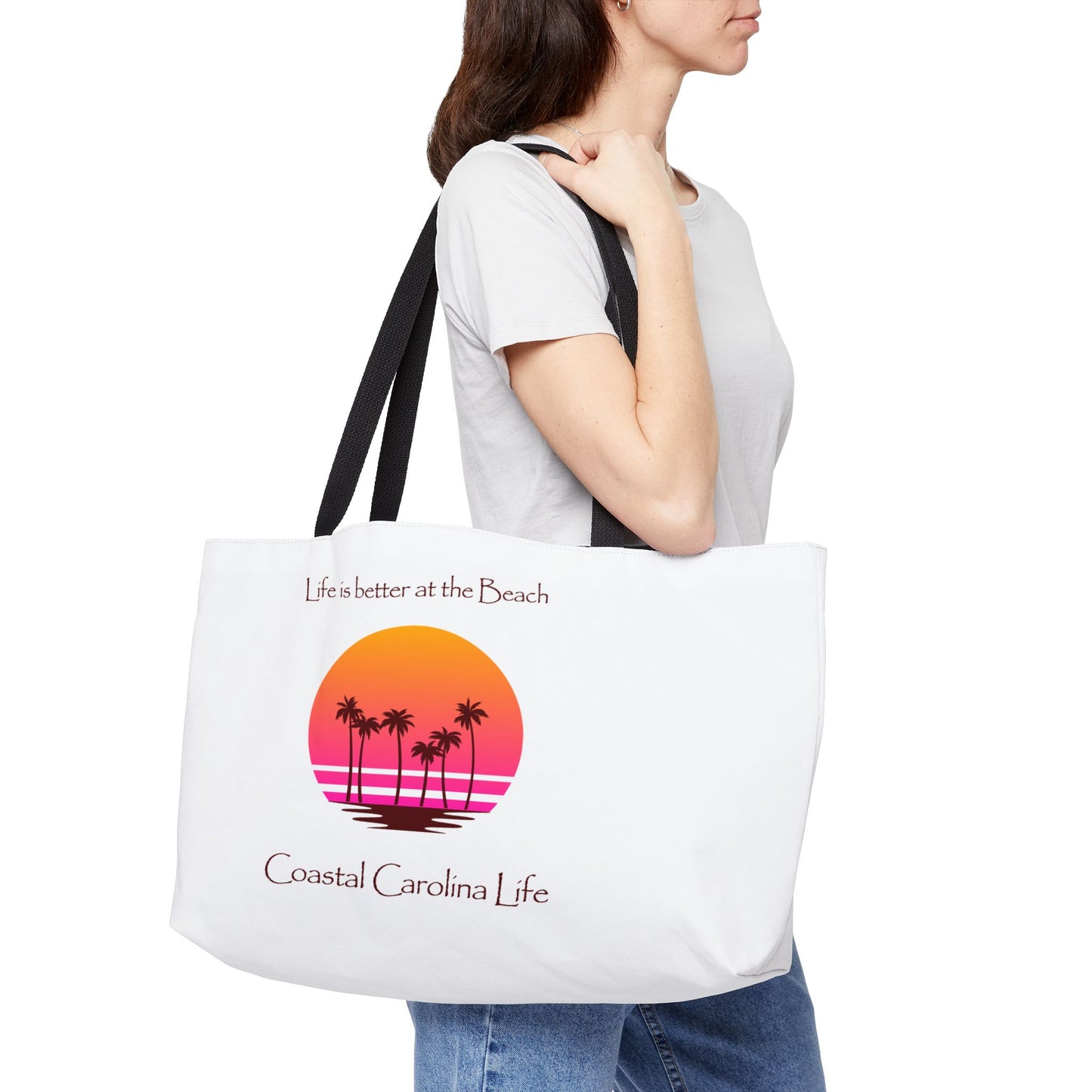 Life is better at the Beach Coastal Weekender Tote