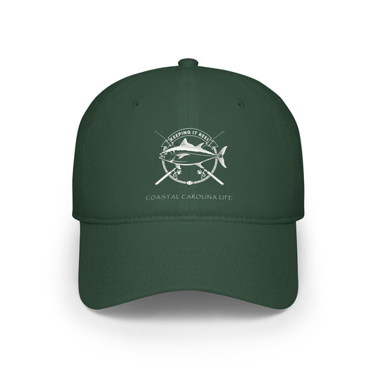 Keeping it Reel Coastal Carolina Baseball Hat - White Print