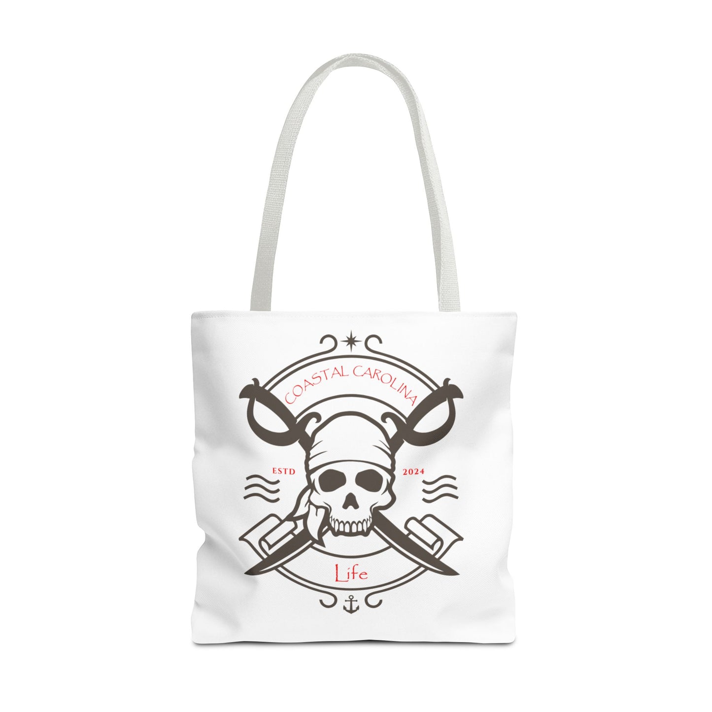 Pirate Skull Coastal Tote Bag