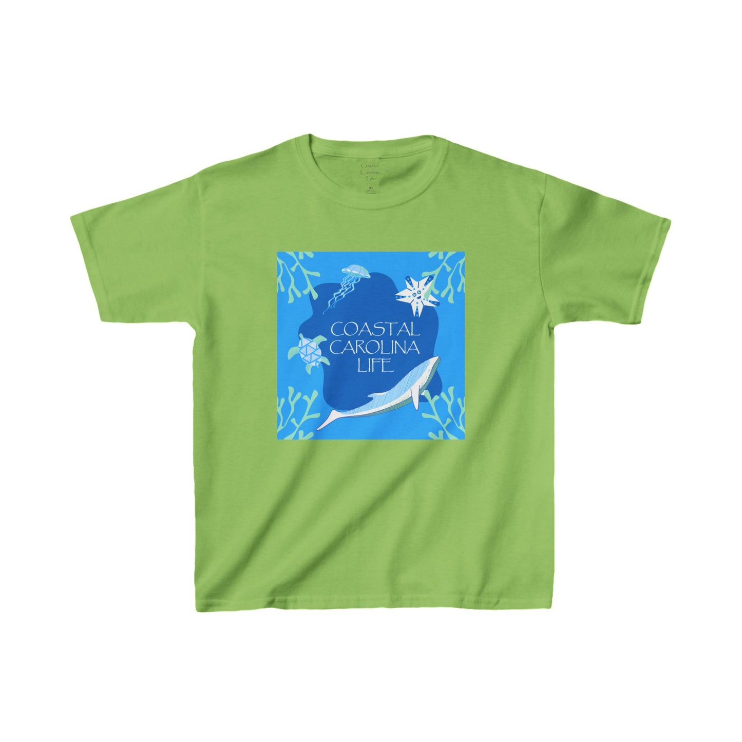 Swimming Sea Life Kids Beach T-Shirt