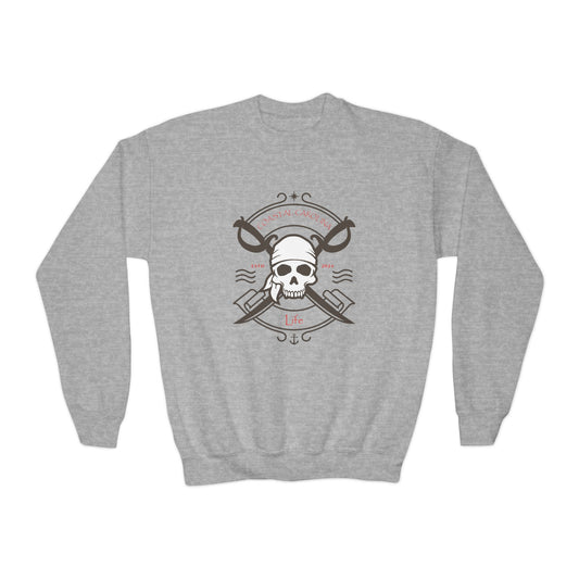 Coastal Youth Sweatshirt - Pirate Skull