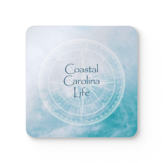 Compass with Clouds Coastal Coaster Set