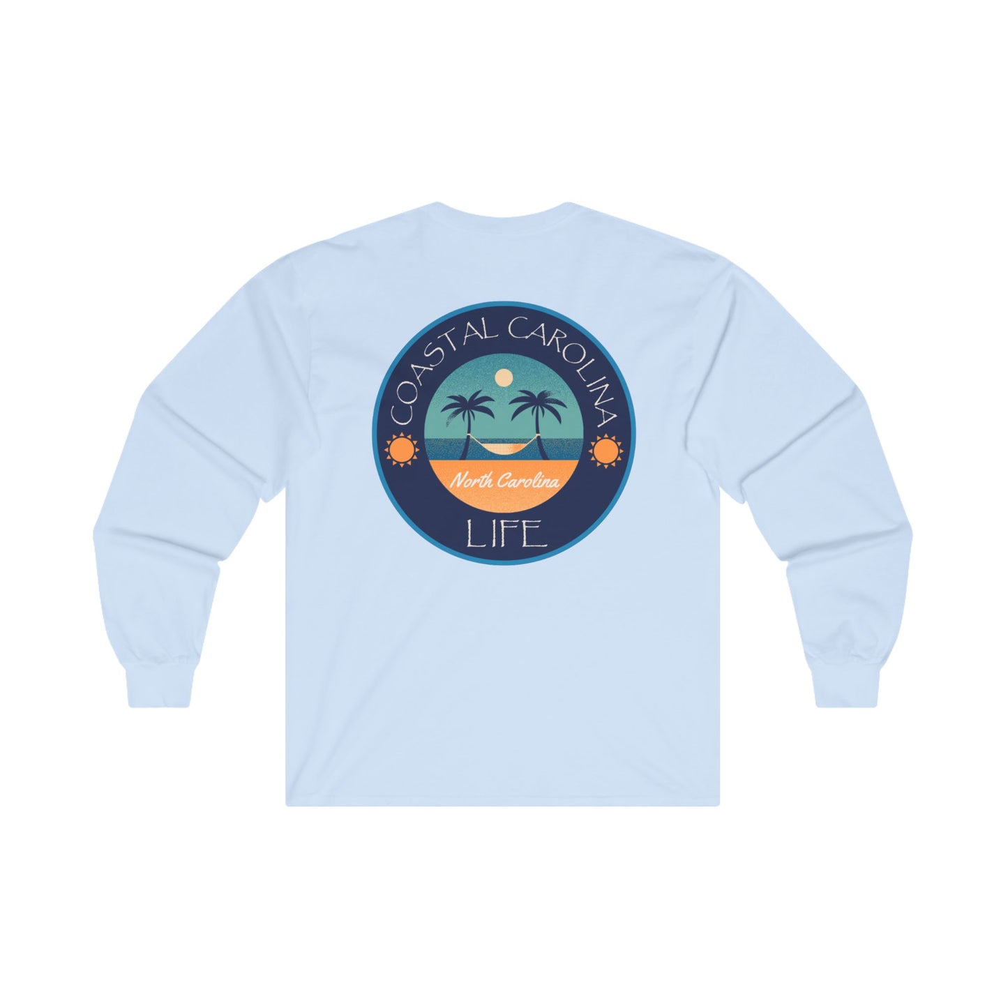 Women's Long Sleeve Cotton T-Shirt - North Carolina