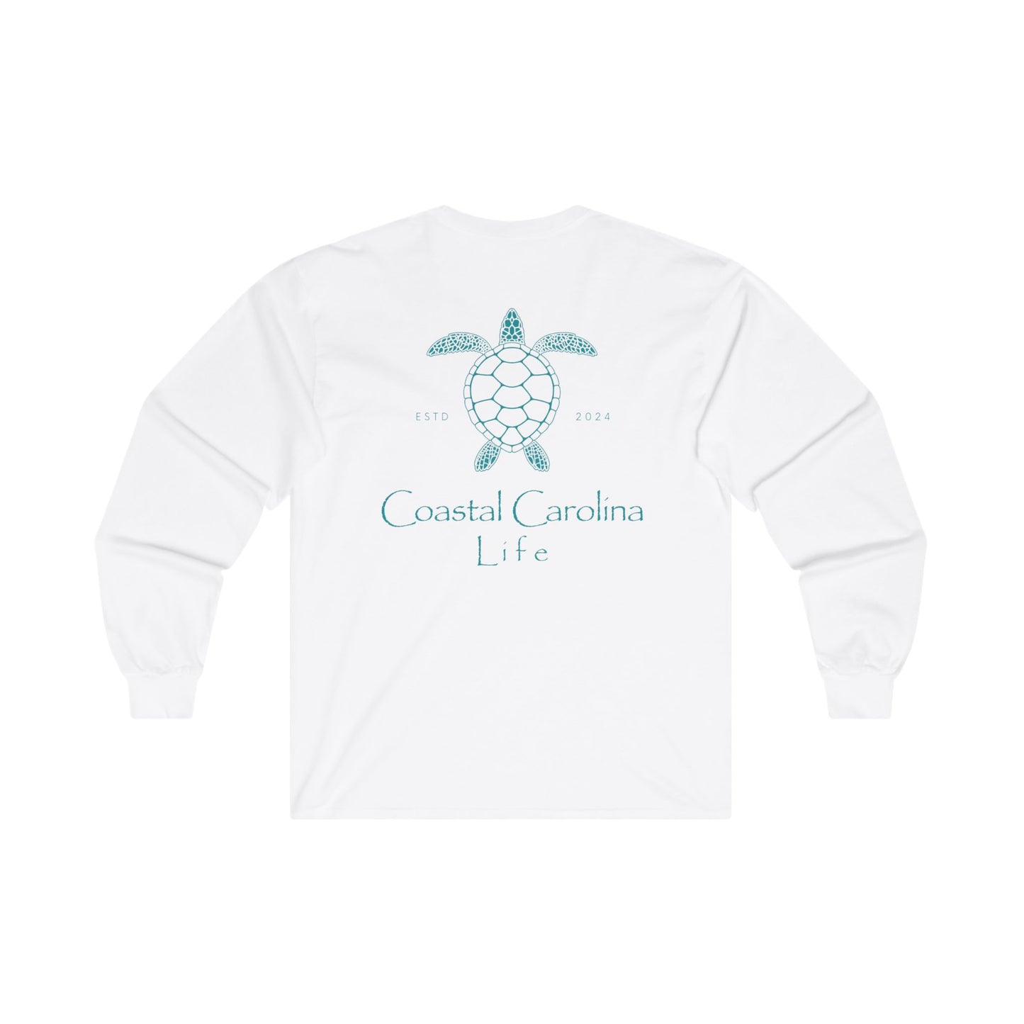 Women's Long Sleeve Cotton T-Shirt - Sea Turtle