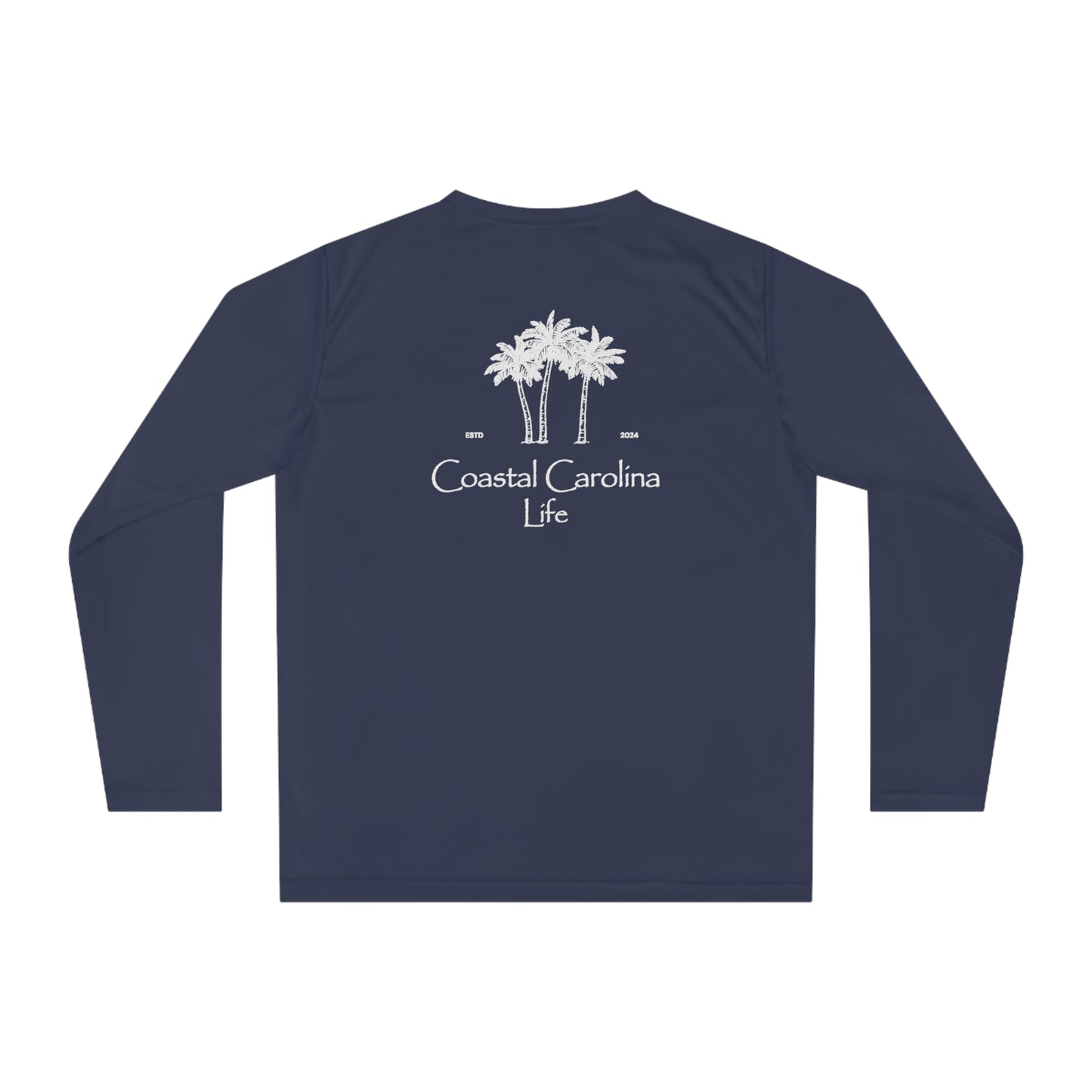 Men's Performance Long Sleeve Shirt - Palm Trees