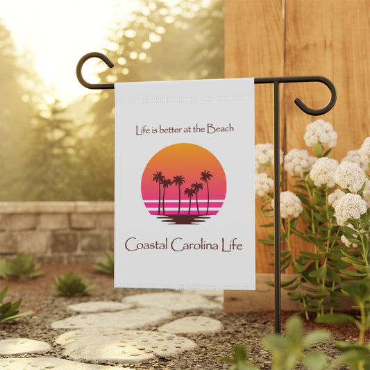 Life is better at the Beach Coastal Garden or House Flag
